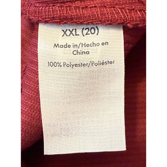 No Boundaries Women's Corduroy Cargo Pants Wine Punch Red XXL 20 Mid Rise - Picture 6 of 7